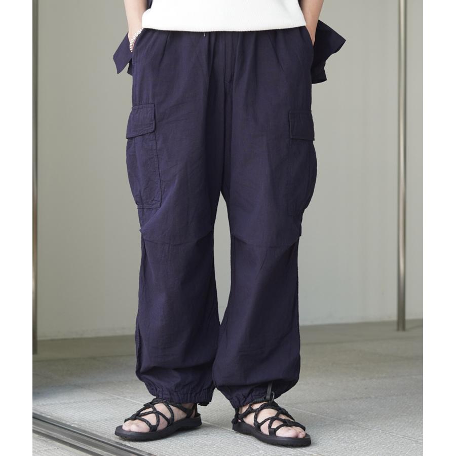 GOLD / ゴールド ： VAT DYE CHAMBRAY EASY CARGO PANTS 全2色 25A