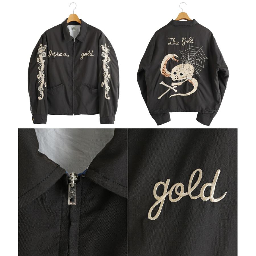 GOLD / ゴールド ： SKULL JACKET AGED MODEL 25B-GL15727 : ARKnets