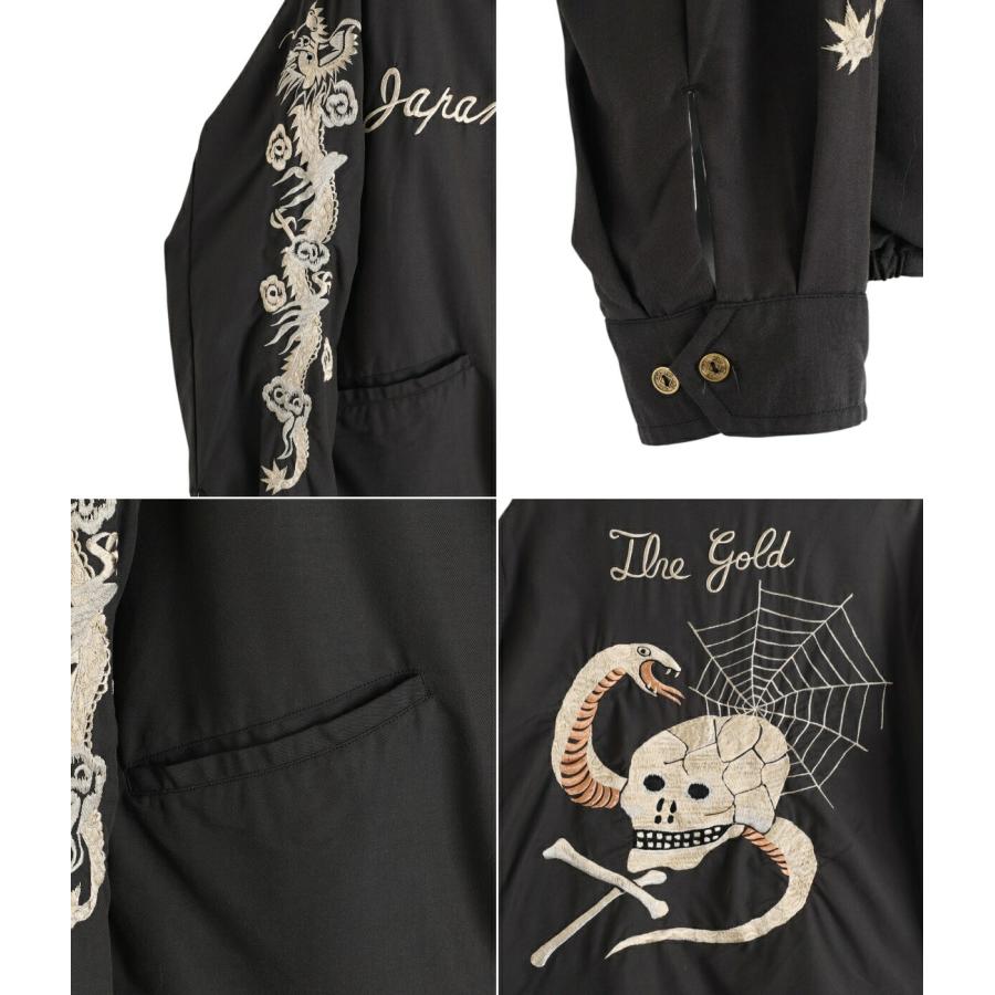 GOLD / ゴールド ： SKULL JACKET AGED MODEL 25B-GL15727 : ARKnets
