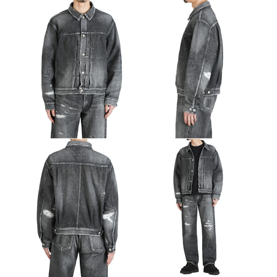 GOLD /ゴールド ： RECYCLED WASTE SUVIN COTTON YARN 14oz DENIM JACKET VINTAGE WASHED / 全2色 ： 25B-GL15731Hの画像