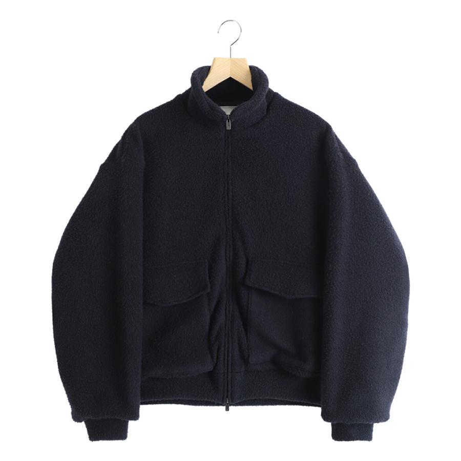 GOLD / ゴールド ： Super 140s WOOL FLEECE TRACK JACKET 全2色 25B
