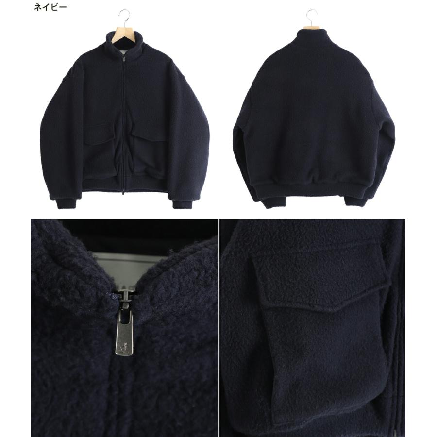 GOLD / ゴールド ： Super 140s WOOL FLEECE TRACK JACKET / 全2色 ： 25B-GL15734の画像