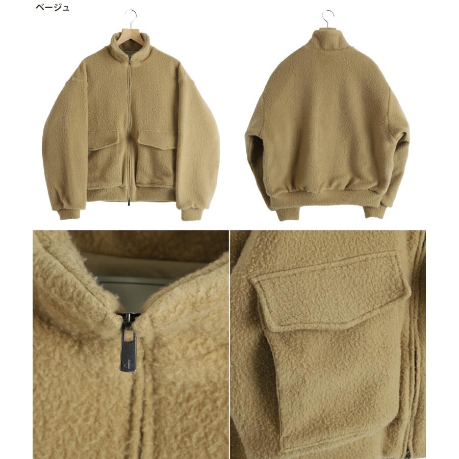 GOLD / ゴールド ： Super 140s WOOL FLEECE TRACK JACKET / 全2色 ： 25B-GL15734の画像