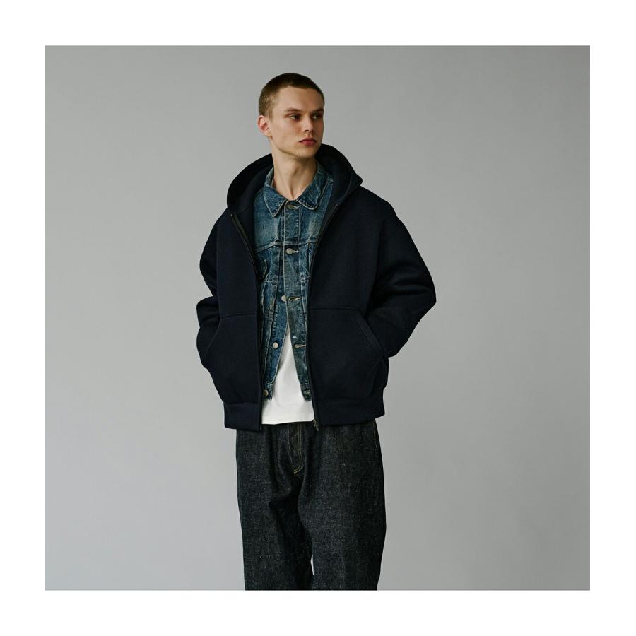 GOLD / ゴールド ： CARDBOARD KNIT ZIP PARKA / 全2色 ： 25B-GL15737_12