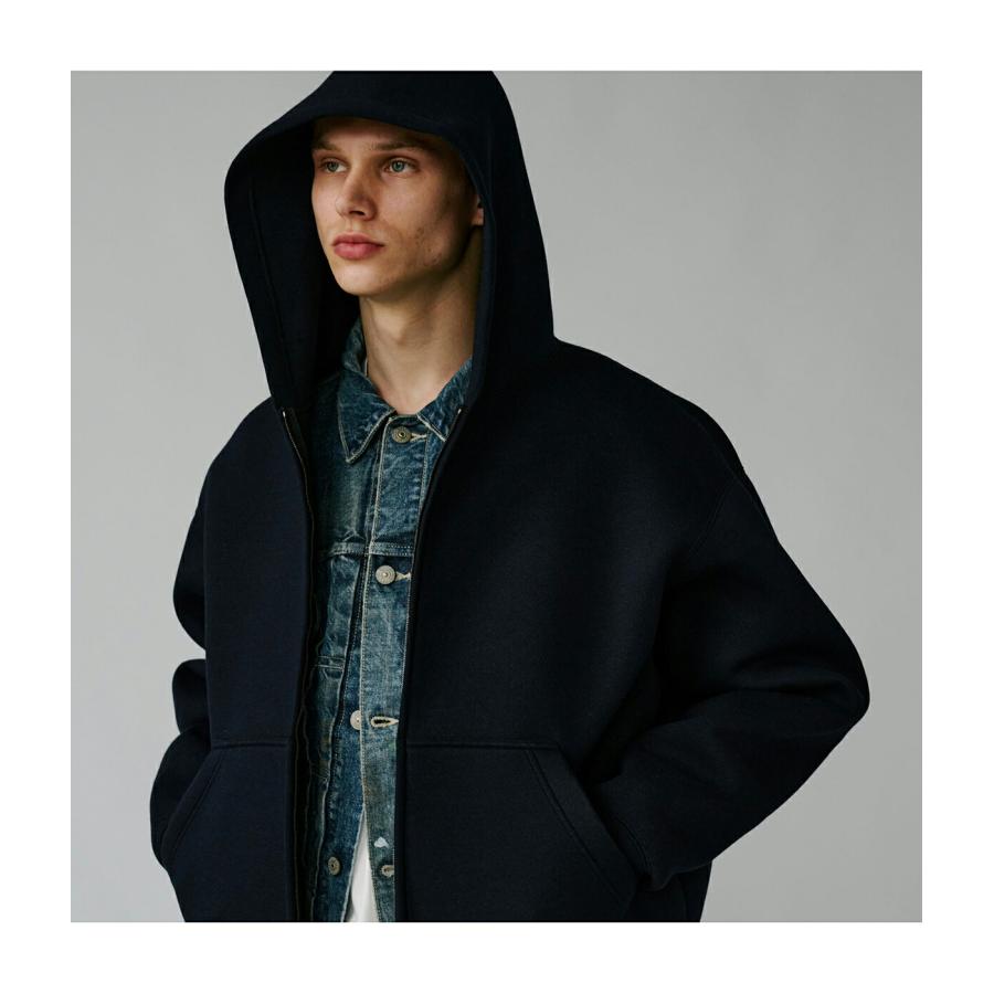 GOLD / ゴールド ： CARDBOARD KNIT ZIP PARKA / 全2色 ： 25B-GL15737_11