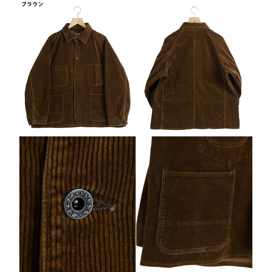 GOLD / ゴールド ： 9W CORDUROY WORK COAT 全2色 25B-GL15738