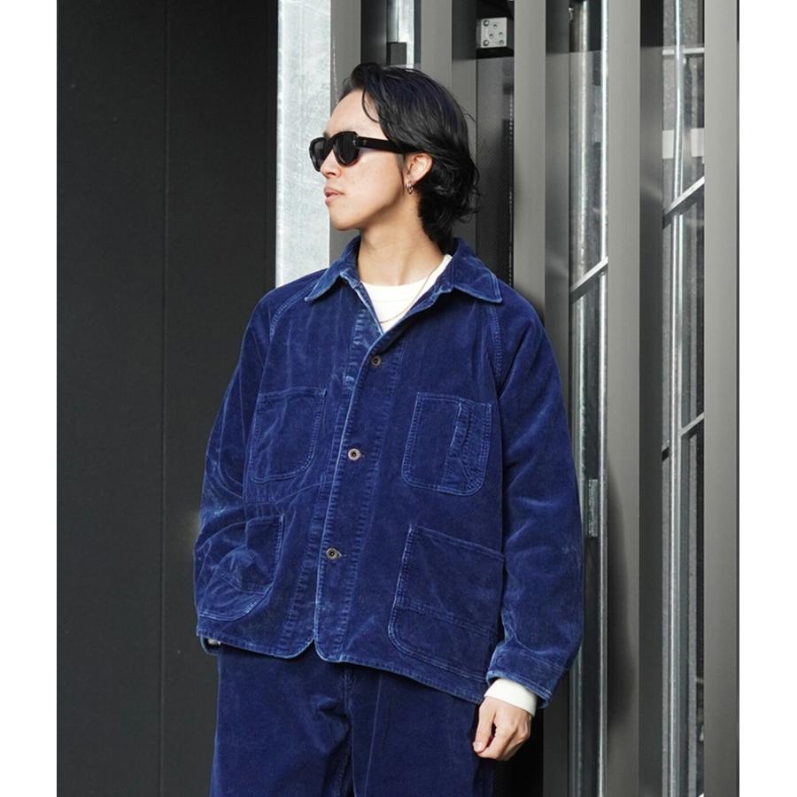 GOLD / ゴールド ： 9W INDIGO CORDUROY WORK COAT 25B-GL15739