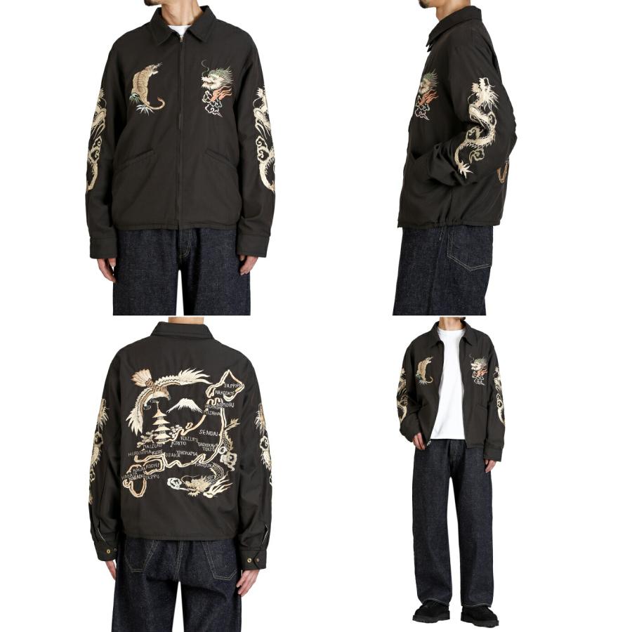 GOLD / ゴールド ： 別注 SOUVENIR JACKET AGED MODEL JAPAN MAP 25B