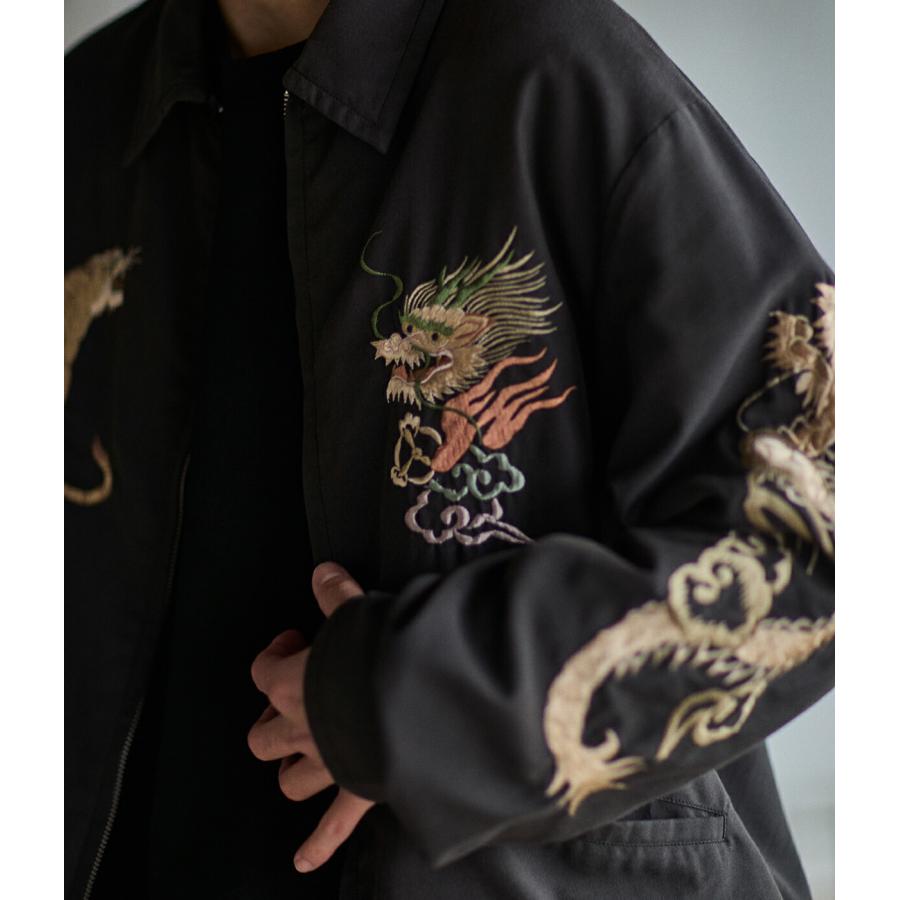 GOLD / ゴールド ： 別注 SOUVENIR JACKET AGED MODEL JAPAN MAP 25B