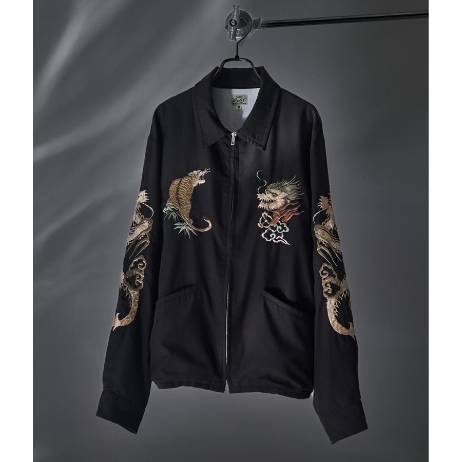 GOLD / ゴールド ： 別注 SOUVENIR JACKET AGED MODEL JAPAN MAP 25B
