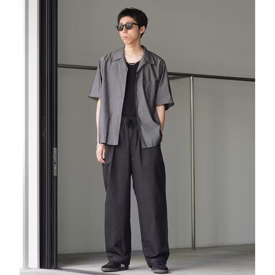 GOLD / ゴールド ： COTTON SILK CHAMBRAY SNAP SHIRT 25B-GL39540 