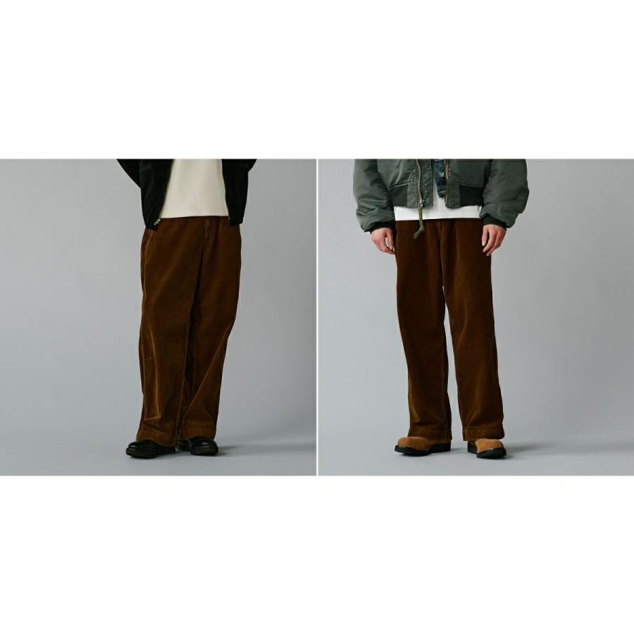 GOLD / ゴールド ： 9W CORDUROY TROUSERS 全2色 25B-GL42577