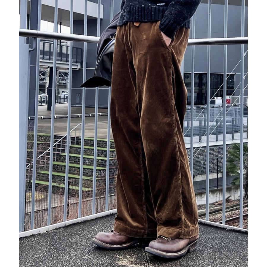 GOLD / ゴールド ： 9W CORDUROY TROUSERS 全2色 25B-GL42577