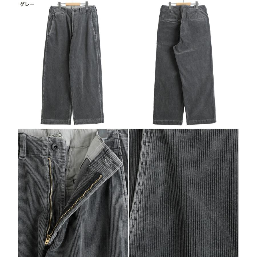 GOLD / ゴールド ： 9W CORDUROY TROUSERS 全2色 25B-GL42577