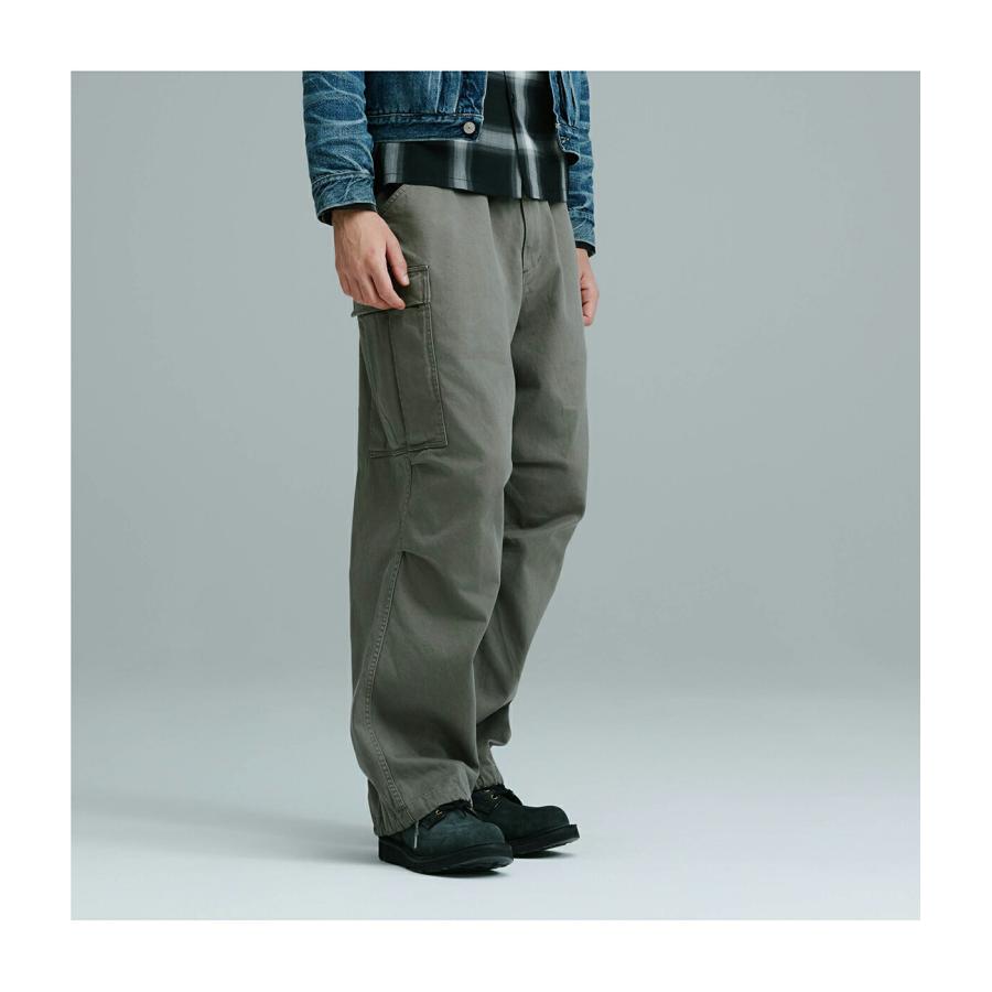 GOLD / ゴールド ： LIGHT BACKSATIN EASY CARGO PANTS 全2色 25B