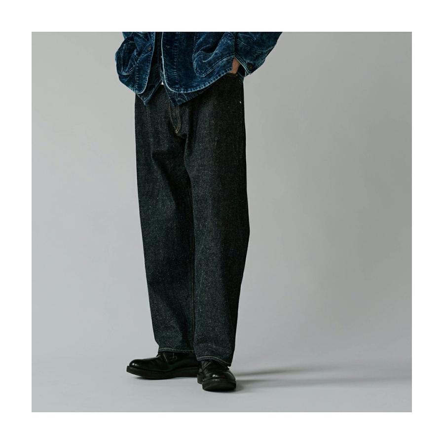 GOLD / ゴールド ： RECYCLED WASTE SUVIN COTTON YARN 14oz DENIM