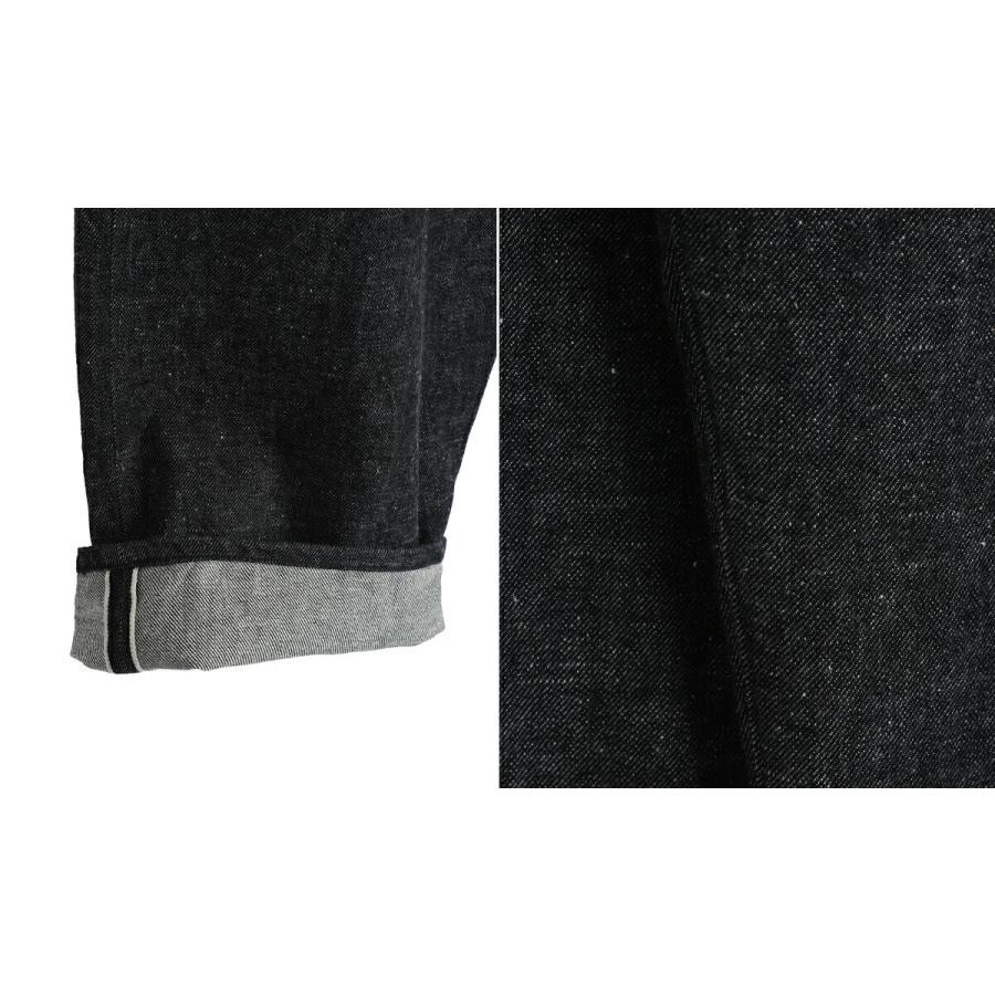 GOLD / ゴールド ： RECYCLED WASTE SUVIN COTTON YARN 14oz DENIM  5POCKET WIDE PANTS(ZIPPER FLY) / 全2色 ： 25B-GL42579Aの画像