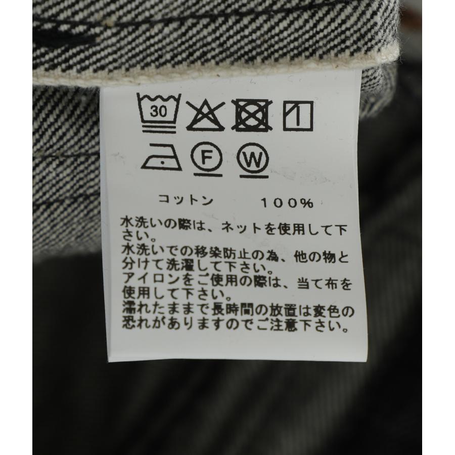 GOLD / ゴールド ： RECYCLED WASTE SUVIN COTTON YARN 14oz DENIM  5POCKET WIDE PANTS(ZIPPER FLY) / 全2色 ： 25B-GL42579Aの画像