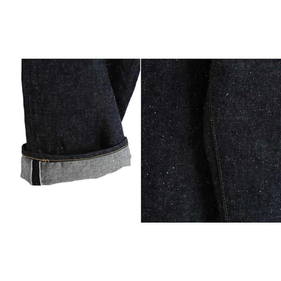 GOLD / ゴールド ： RECYCLED WASTE SUVIN COTTON YARN 14oz DENIM  5POCKET WIDE PANTS(ZIPPER FLY) / 全2色 ： 25B-GL42579Aの画像