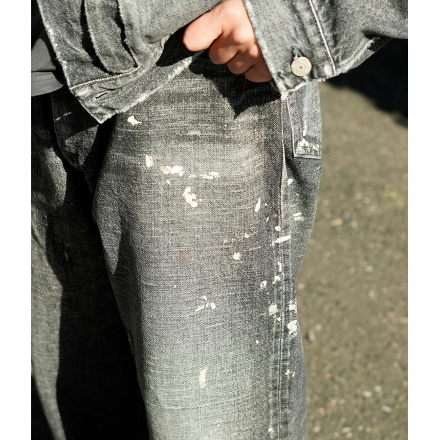 GOLD /ゴールド ： RECYCLED WASTE SUVIN COTTON YARN 14oz DENIM