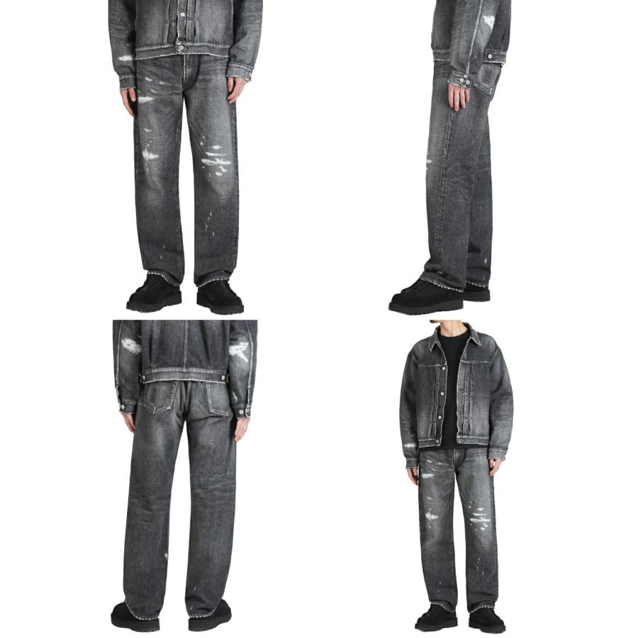GOLD /ゴールド ： RECYCLED WASTE SUVIN COTTON YARN 14oz DENIM  5POCKET STRAIGHT PANTS VINTAGE WASHED(ZIPPER FLY) / 全2色 ： 25B-GL42580Hの画像