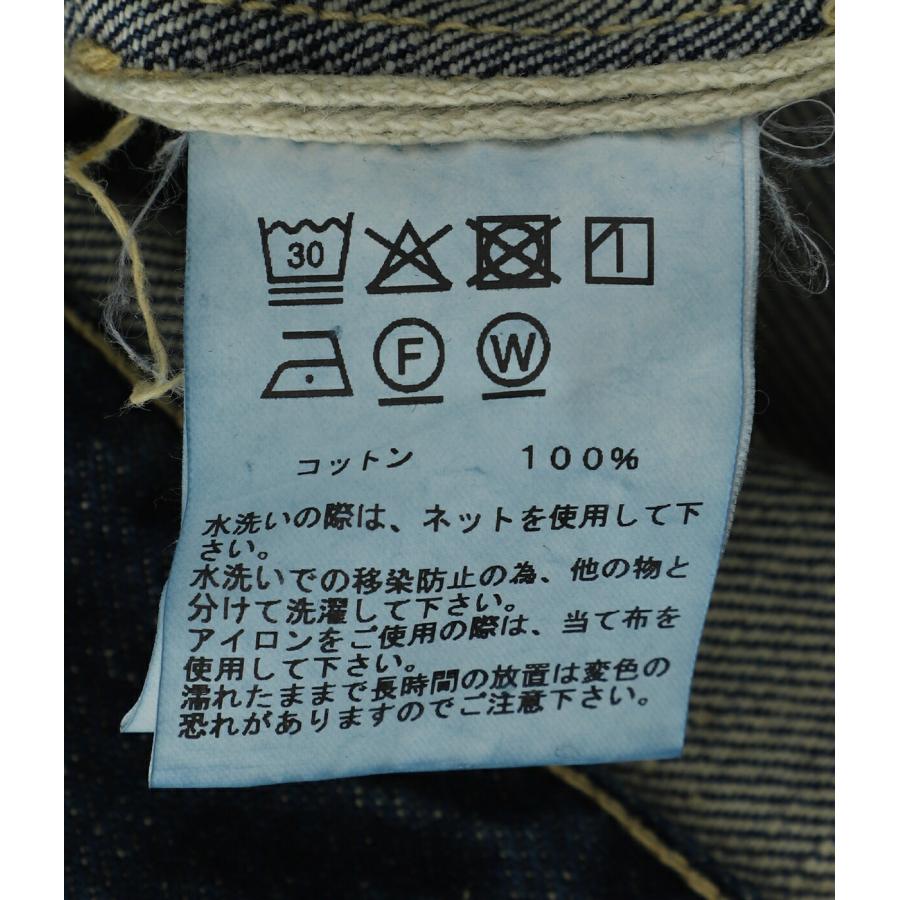 GOLD /ゴールド ： RECYCLED WASTE SUVIN COTTON YARN 14oz DENIM  5POCKET STRAIGHT PANTS VINTAGE WASHED(ZIPPER FLY) / 全2色 ： 25B-GL42580Hの画像