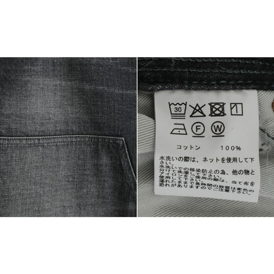 GOLD /ゴールド ： RECYCLED WASTE SUVIN COTTON YARN 11.5oz DENIM DOUBLE KNEE PAINTER PANTS VINTAGE WASHED / 全2色 ： 25B-GL42582Hの画像