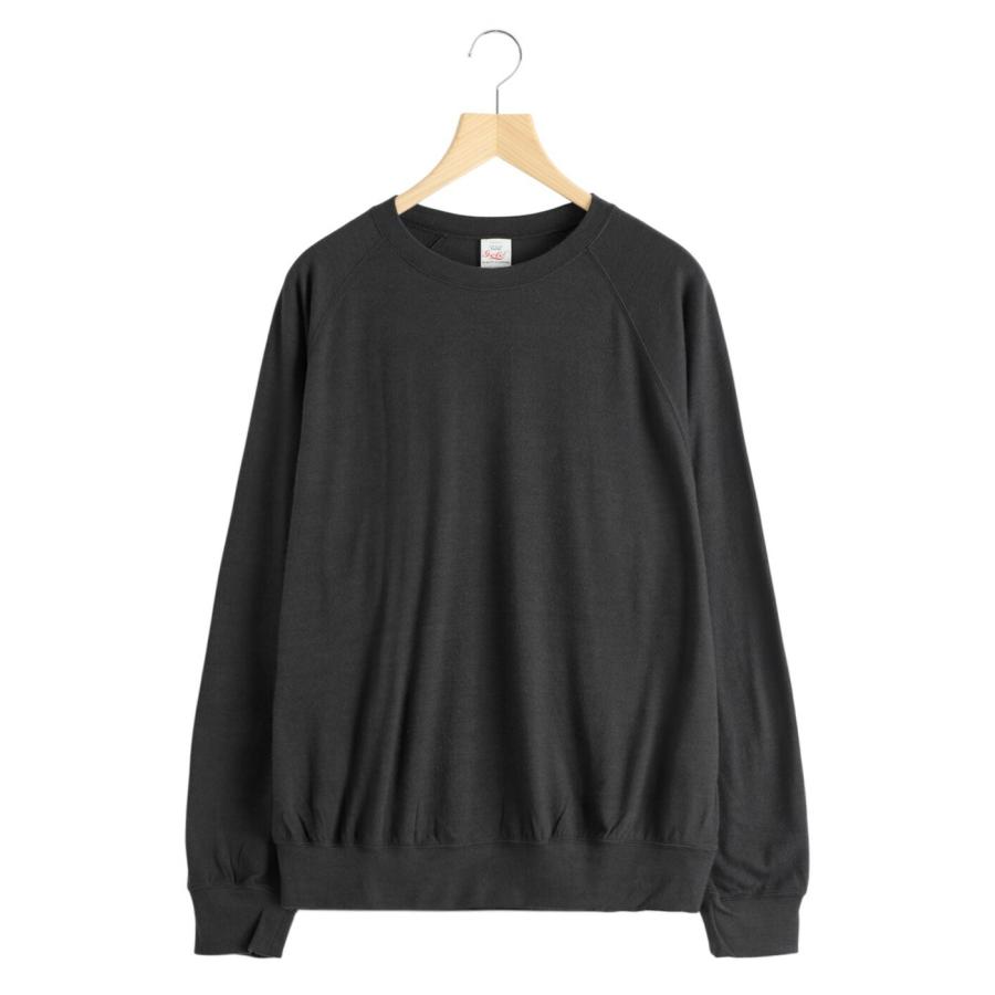 GOLD / ゴールド ： Super 140s WASHBLE WOOL RAGLAN CREW NECK SHIRT