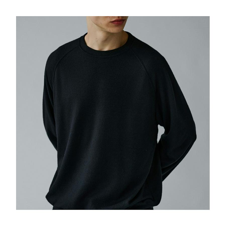 GOLD / ゴールド ： Super 140s WASHBLE WOOL RAGLAN CREW NECK SHIRT