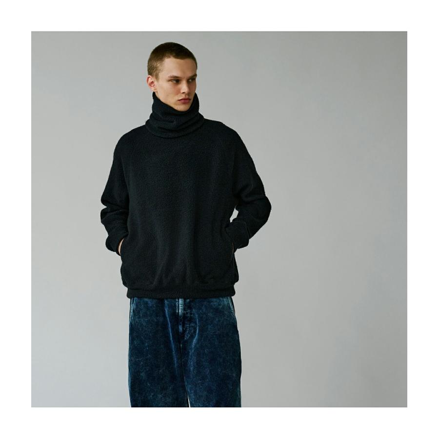 GOLD / ゴールド ： Super 140s WOOL FLEECE RAGLAN CREW NECK SHIRT