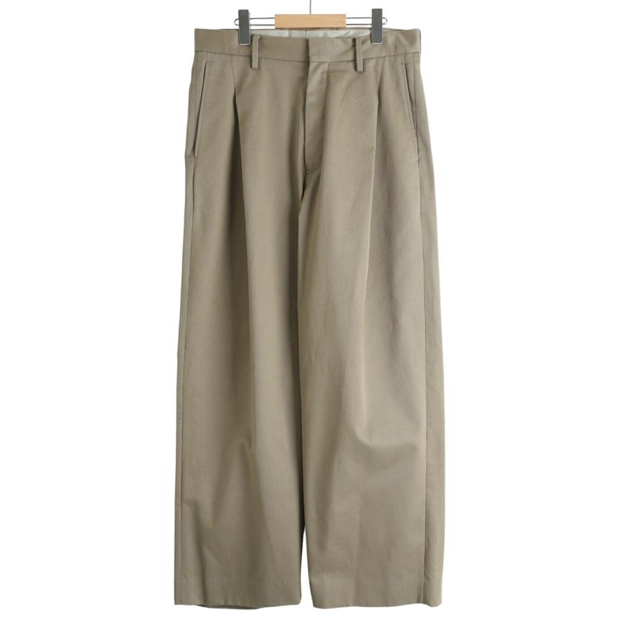 【20%OFF】URU / ウル ： ORGANIC COTTON CHINO - 1 TUCK PANTS ： 25FOCC02 | URU