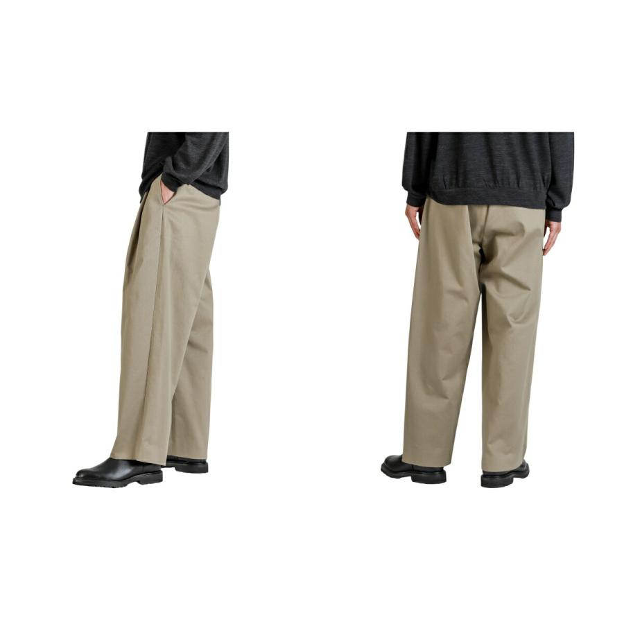 【20%OFF】URU / ウル ： ORGANIC COTTON CHINO - 1 TUCK PANTS ： 25FOCC02 | URU | 04
