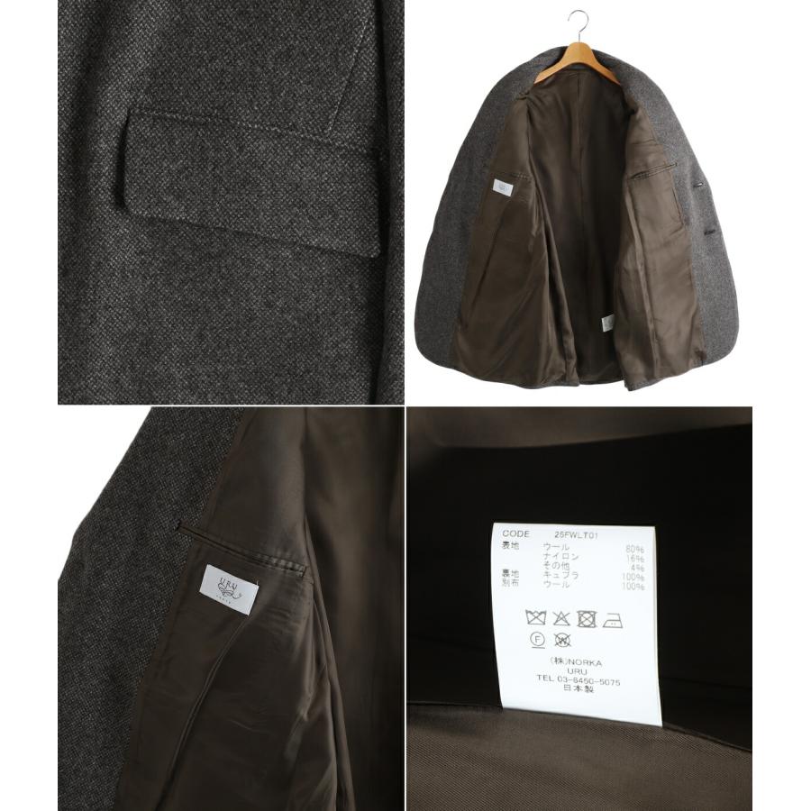 URU（ウル） 【25%OFF】URU / ウル ： WOOL LIGHT TWEED - OVER JACKET