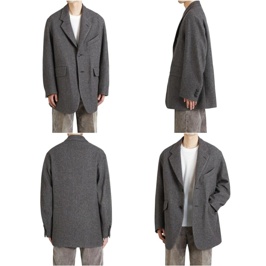 URU（ウル） 【25%OFF】URU / ウル ： WOOL LIGHT TWEED - OVER JACKET