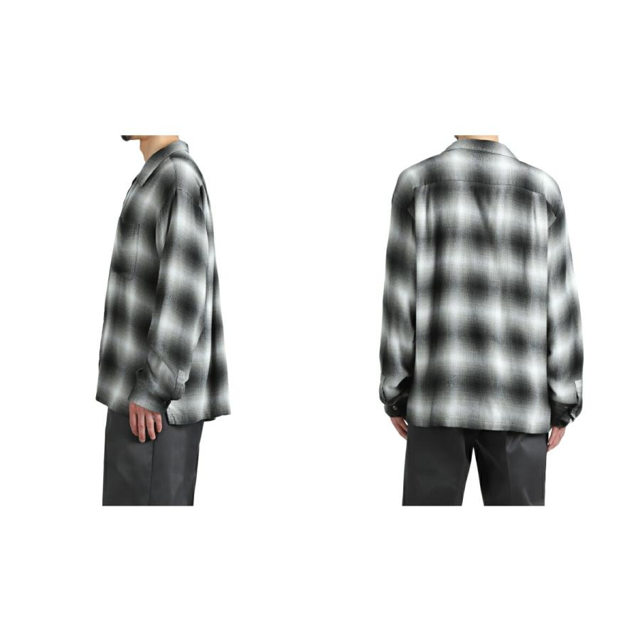 MINEDENIM（マインデニム） ： R.Flannel Ombre Open Collar SH / 全3
