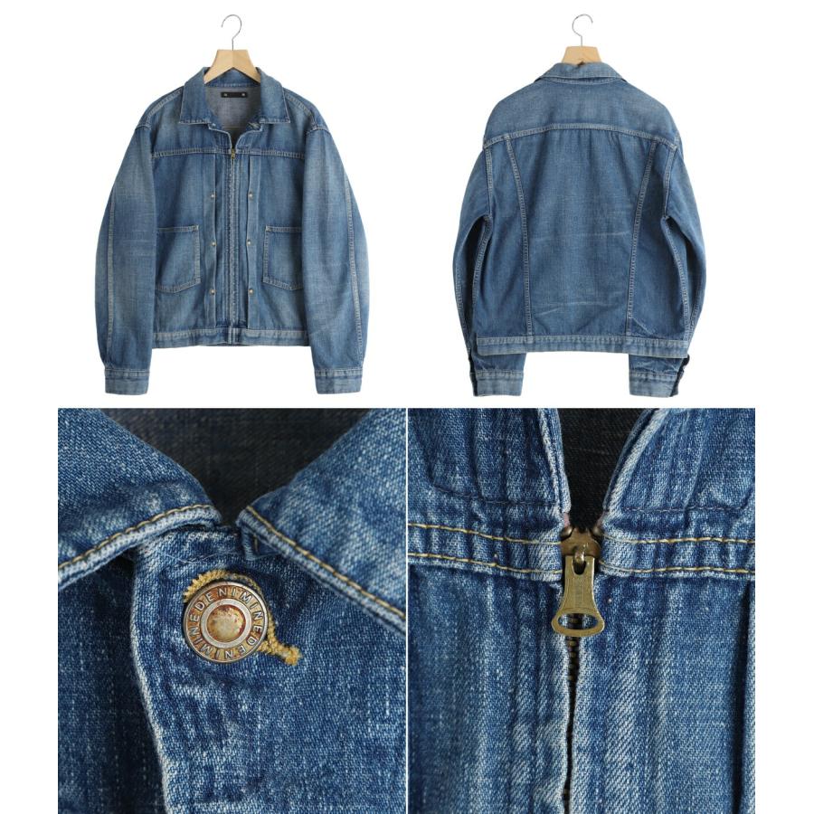 MINEDENIM（マインデニム） ： Grainy Denim Zipup GJKT ： 2604-8002