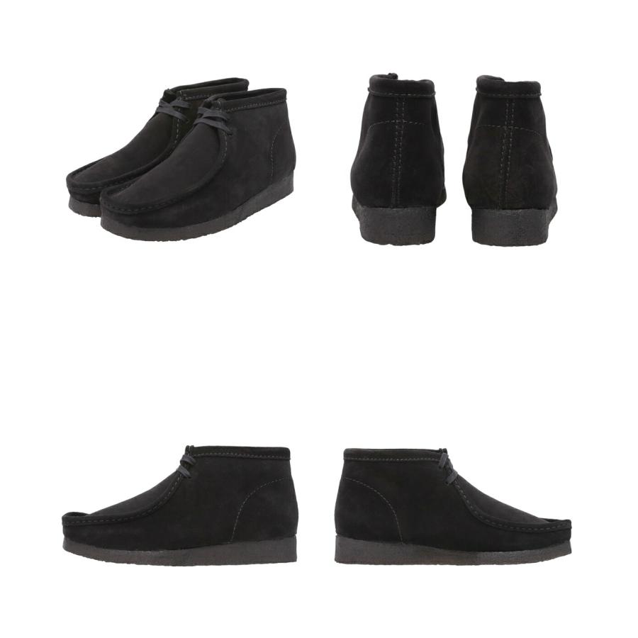 靴 Clarks Wallabee Boot / 26155517 (26.5cm) Clarks クラークス ワラビー ブーツ ブラックスウェード 靴 カジュアル