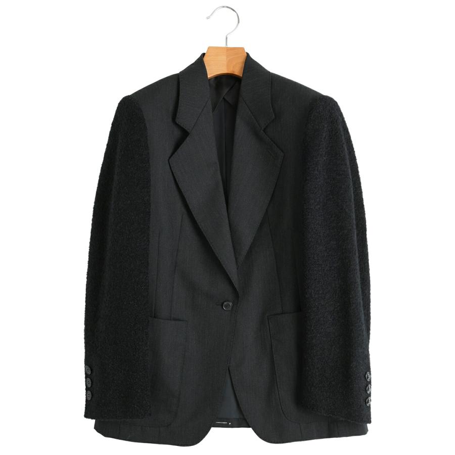 PHOTOCOPIEU / フォトコピュー ： [レディース]MIXED-MATERIAL TAILORED JACKET / 全2色 ： 262KRN | PHOTOCOPIEU