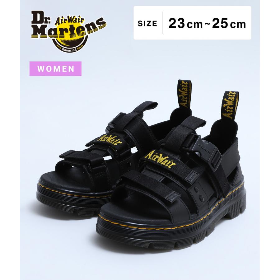 Sandales Dr Martens Slip On Pearson Noir - Polyrip Stop, Cuir/textile, Avec Boîte