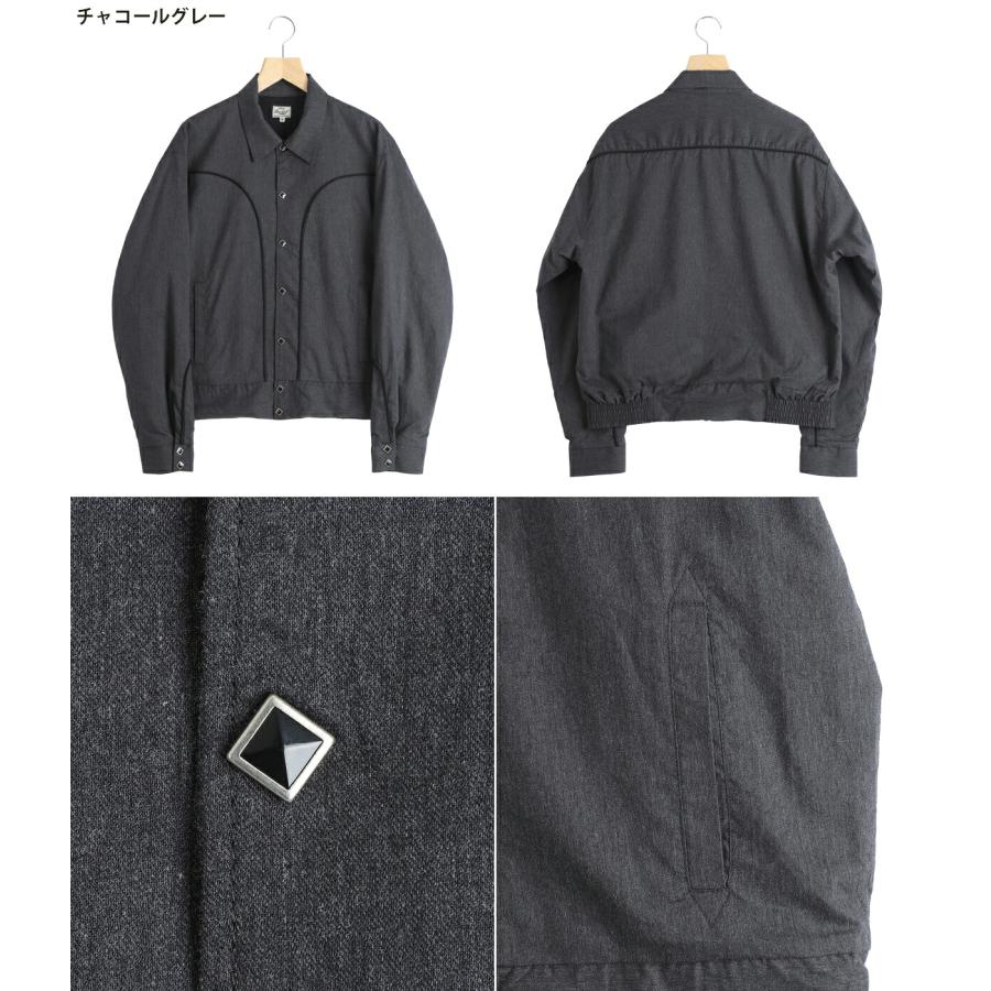 GOLD / ゴールド ： COTTON / SILK NEL WESTERN JACKET / 全2色 ： 26A-GL15854の画像