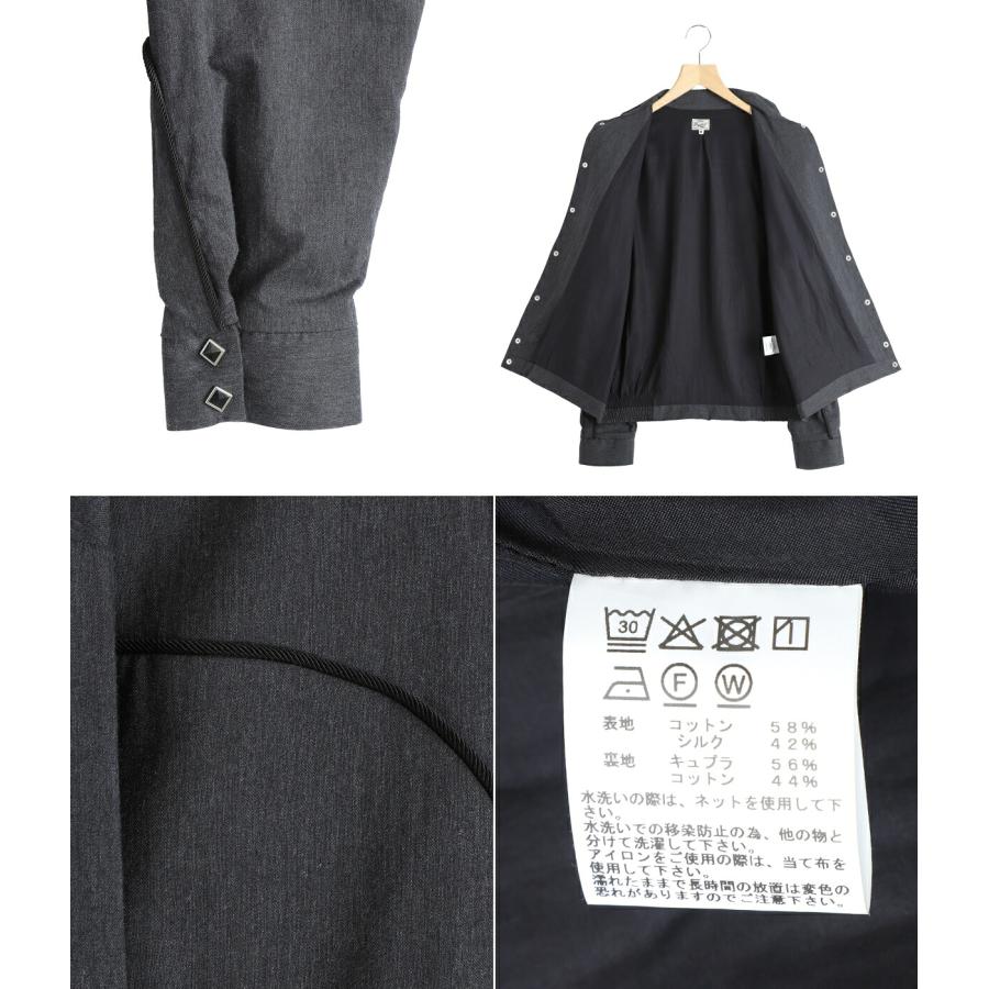 GOLD / ゴールド ： COTTON / SILK NEL WESTERN JACKET / 全2色 ： 26A-GL15854の画像