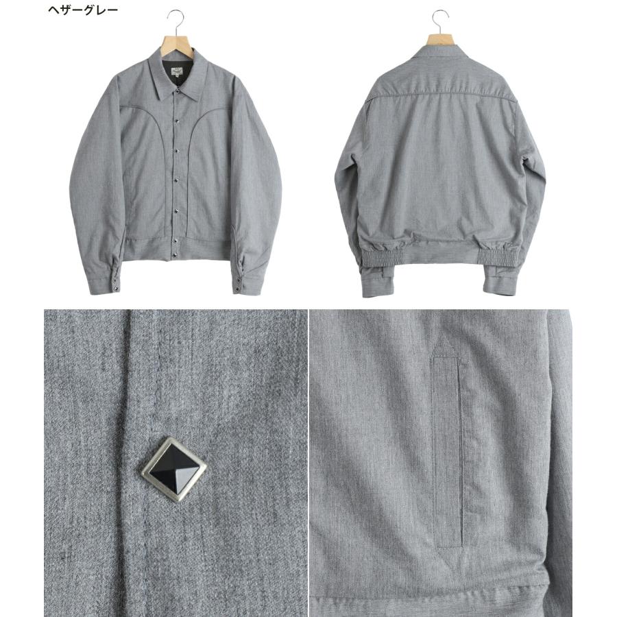 GOLD / ゴールド ： COTTON / SILK NEL WESTERN JACKET / 全2色 ： 26A-GL15854の画像