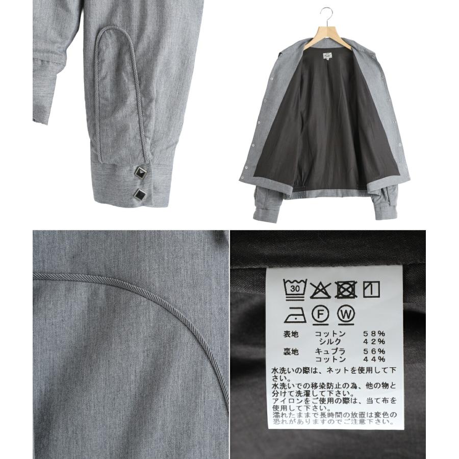 GOLD / ゴールド ： COTTON / SILK NEL WESTERN JACKET / 全2色 ： 26A-GL15854の画像