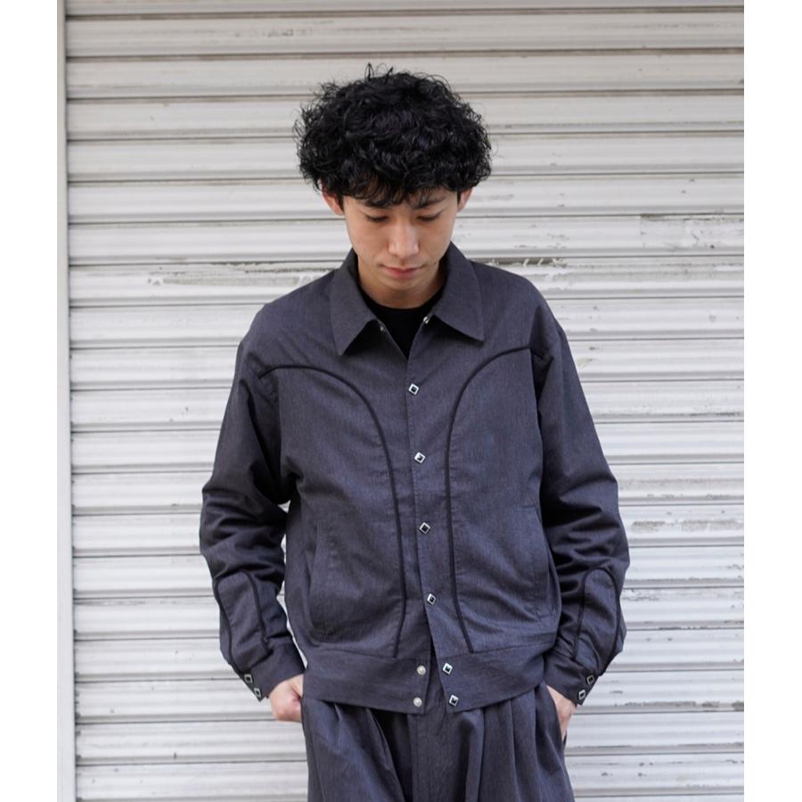 GOLD / ゴールド ： COTTON / SILK NEL WESTERN JACKET / 全2色 ： 26A-GL15854の画像