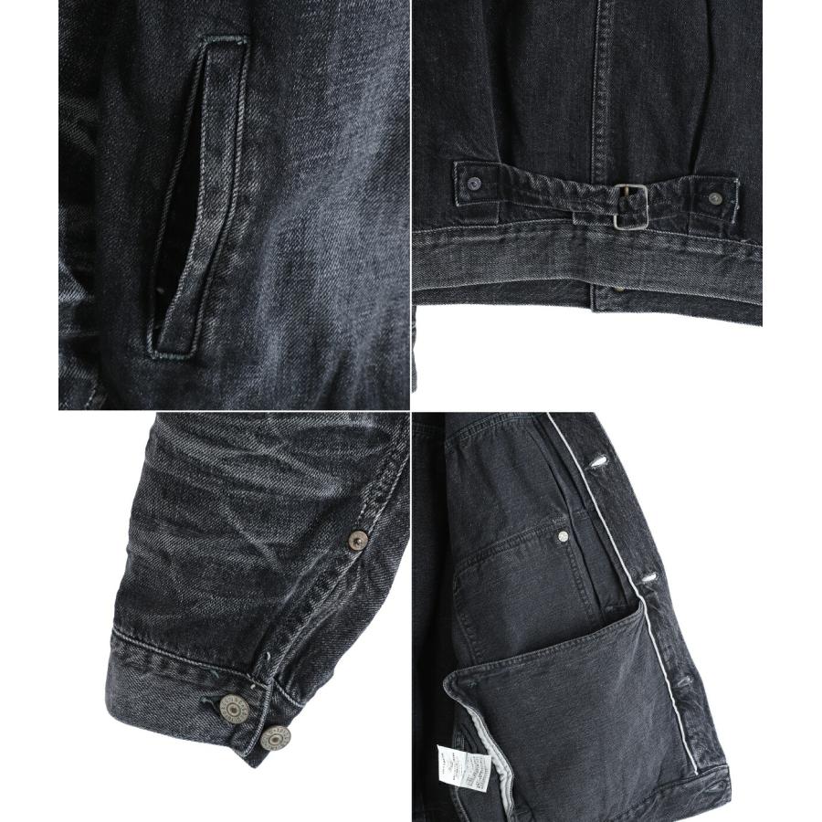 GOLD / ゴールド ： RECYCLED SUVIN COTTON YARN 11.5oz DENIM BLOUSE VINTAGE WASHED / 全3色 ： 26A-GL15861Hの画像
