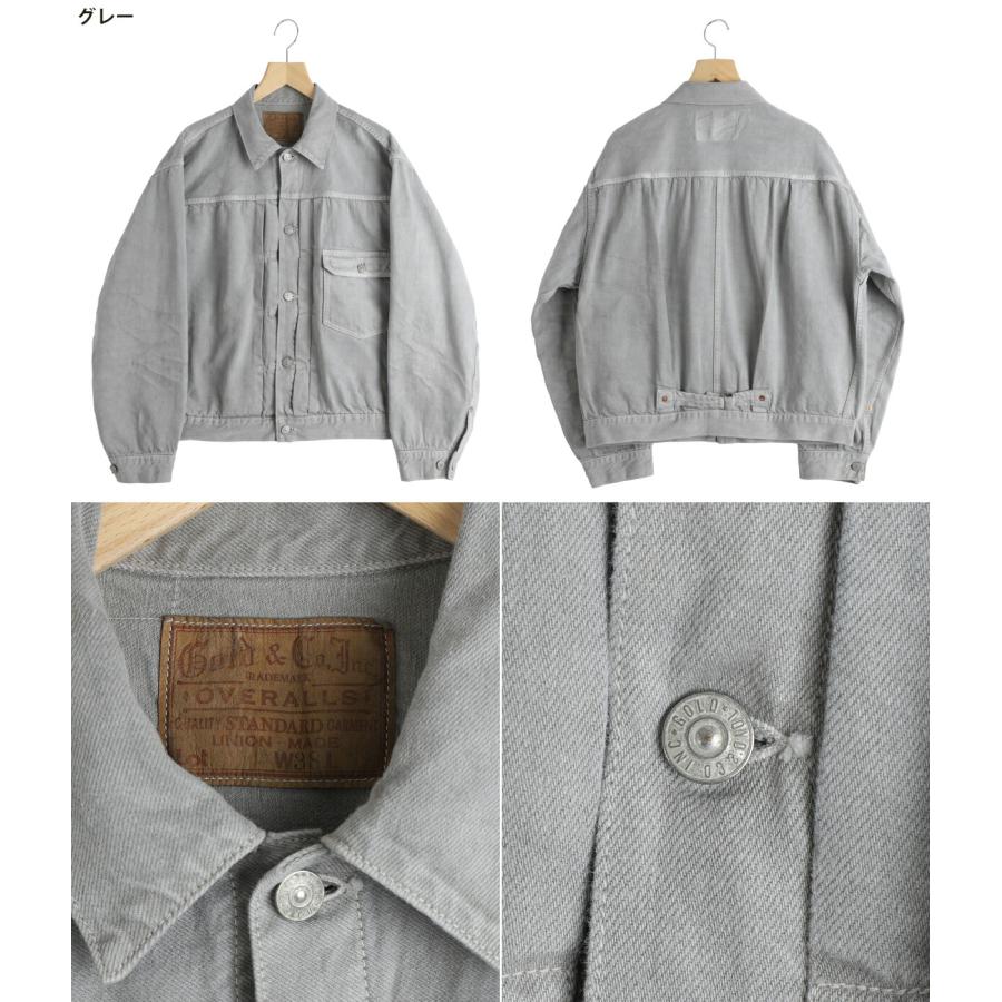 GOLD / ゴールド ： RECYCLED SUVIN COTTON YARN 11.5oz DENIM BLOUSE VINTAGE WASHED / 全3色 ： 26A-GL15861Hの画像