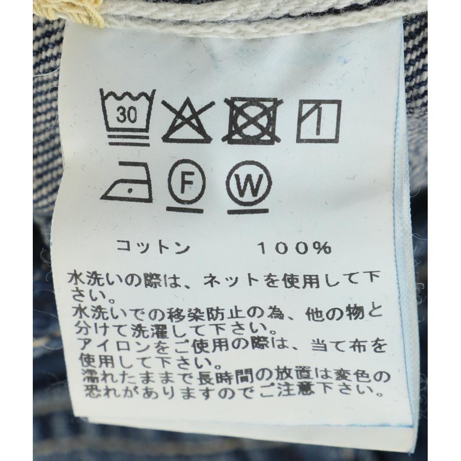 GOLD / ゴールド ： RECYCLED SUVIN COTTON YARN 11.5oz DENIM 5POCKET WIDE PANTS VINTAGE WASHED / 全3色 ： 26A-GL42621Hの画像