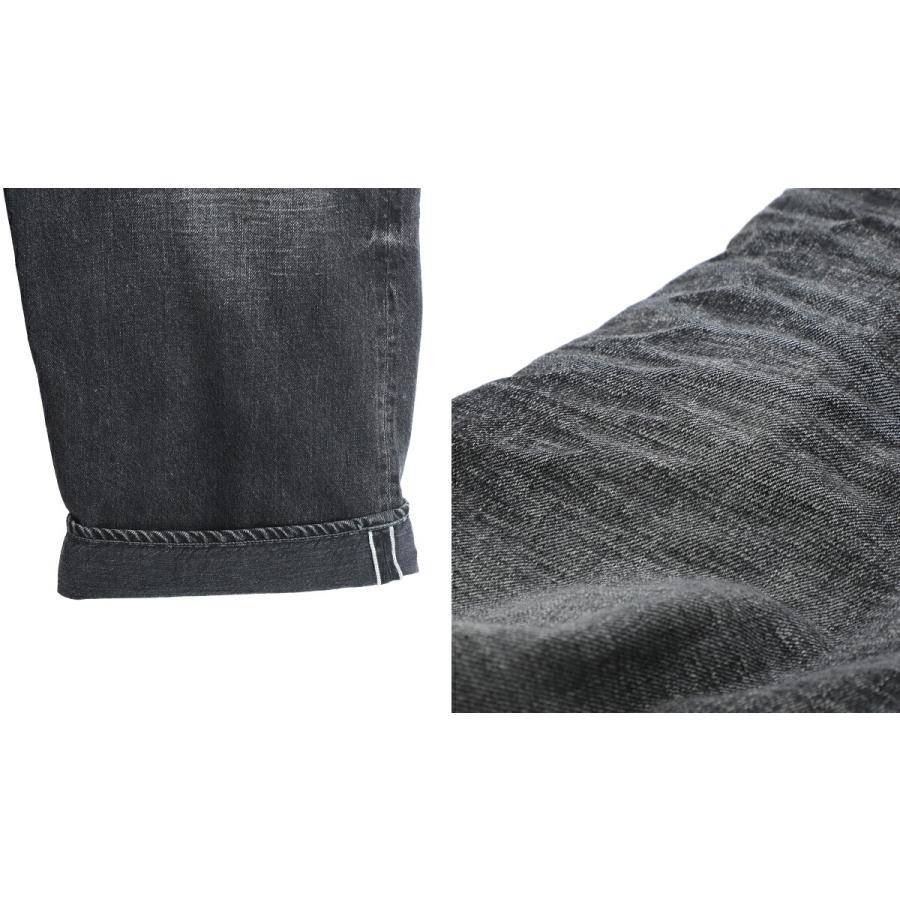 GOLD / ゴールド ： RECYCLED SUVIN COTTON YARN 11.5oz DENIM 5POCKET WIDE PANTS VINTAGE WASHED / 全3色 ： 26A-GL42621Hの画像
