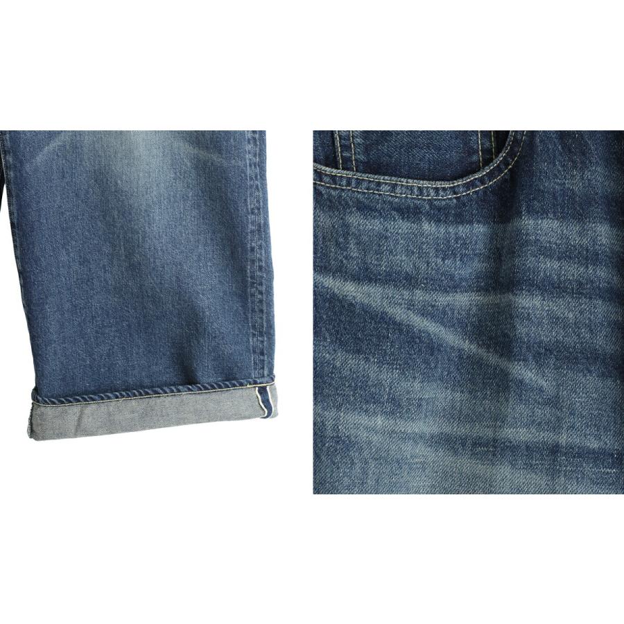 GOLD / ゴールド ： RECYCLED SUVIN COTTON YARN 11.5oz DENIM 5POCKET BAGGY PANTS VINTAGE WASHED / 全3色 ： 26A-GL42622Hの画像