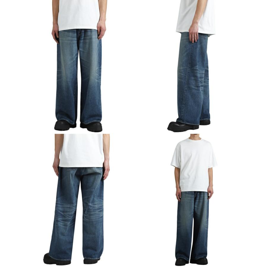 GOLD / ゴールド ： RECYCLED SUVIN COTTON YARN 11.5oz DENIM 5POCKET BAGGY PANTS VINTAGE WASHED / 全3色 ： 26A-GL42622Hの画像